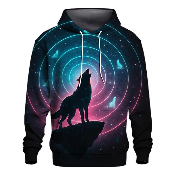 Cosmic Echo Howl Rings pullover hoodies