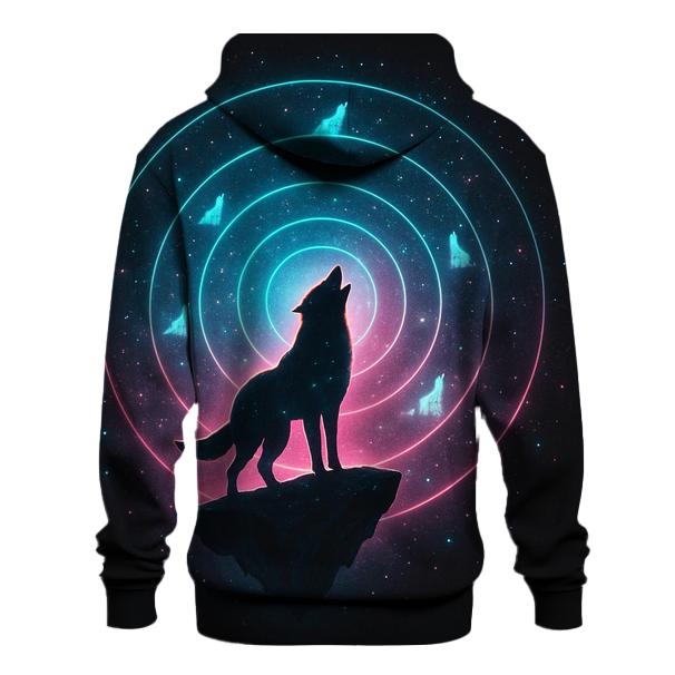 Cosmic Echo Howl Rings pullover hoodies