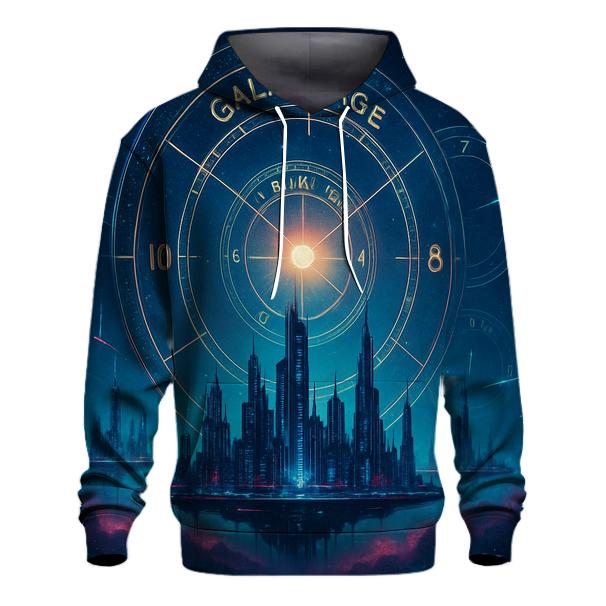 Chrono Rings Above The Cosmic City pullover hoodies