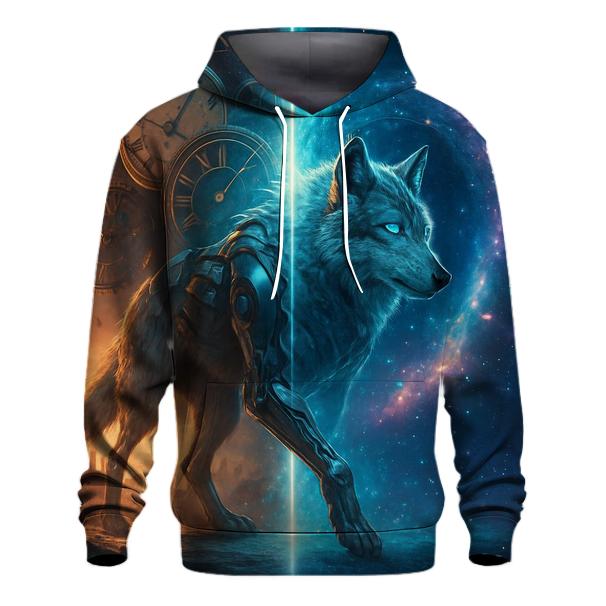 Time Rift Wanderer Wolf hoodie designs