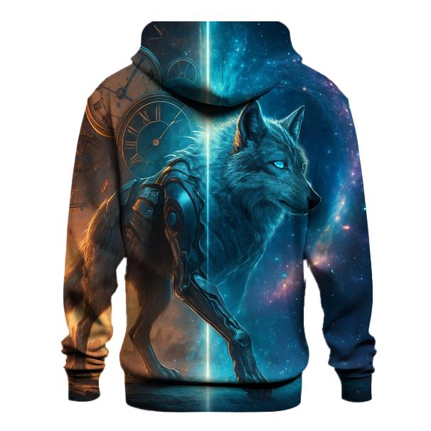Time Rift Wanderer Wolf hoodie designs