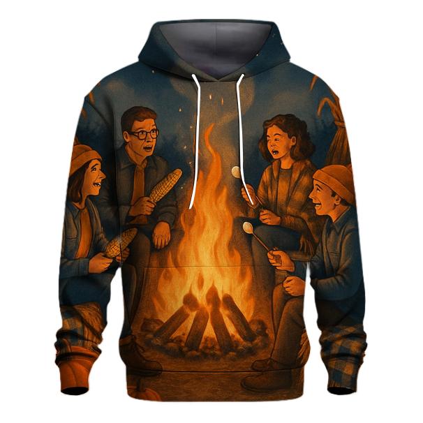 Pumpkin Patch Bonfire Circle zip-up hoodies