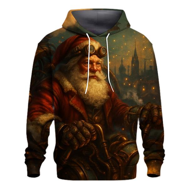 Steampunk Clockwork Santa Engine premium hoodies