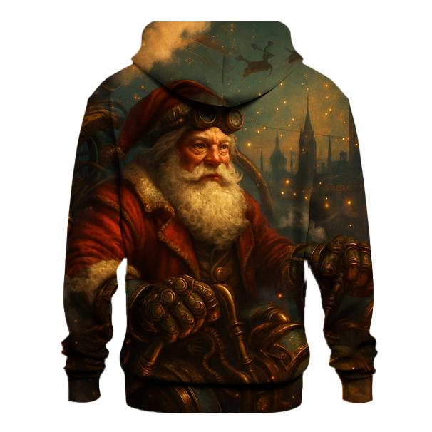 Steampunk Clockwork Santa Engine premium hoodies