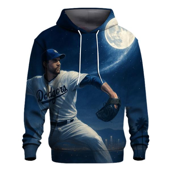 Celestial Curveball Over Los Angeles graphic hoodies