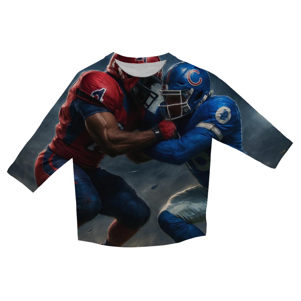 Gridiron Tomahawk Clash casual three quarter sleeve shirts
