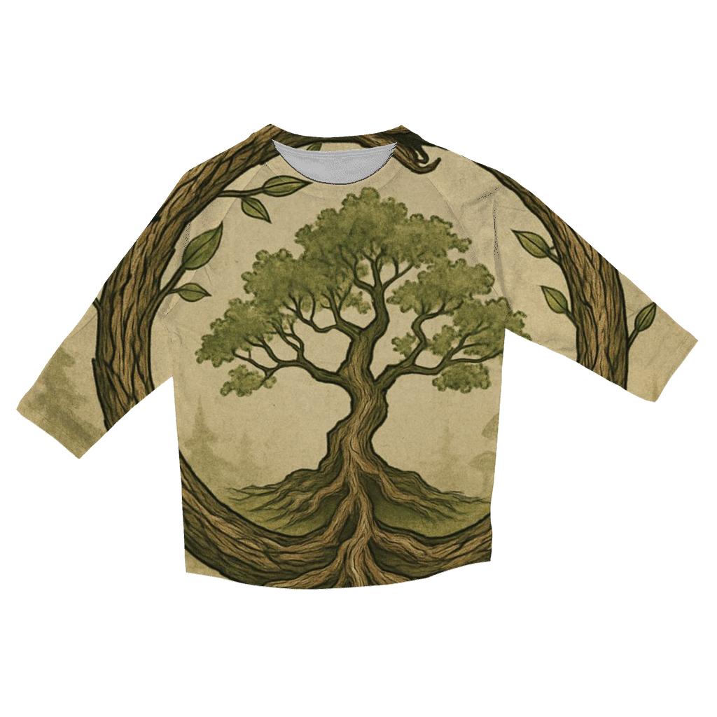 Forest Spirit Ouroboros custom 3/4 sleeve shirts