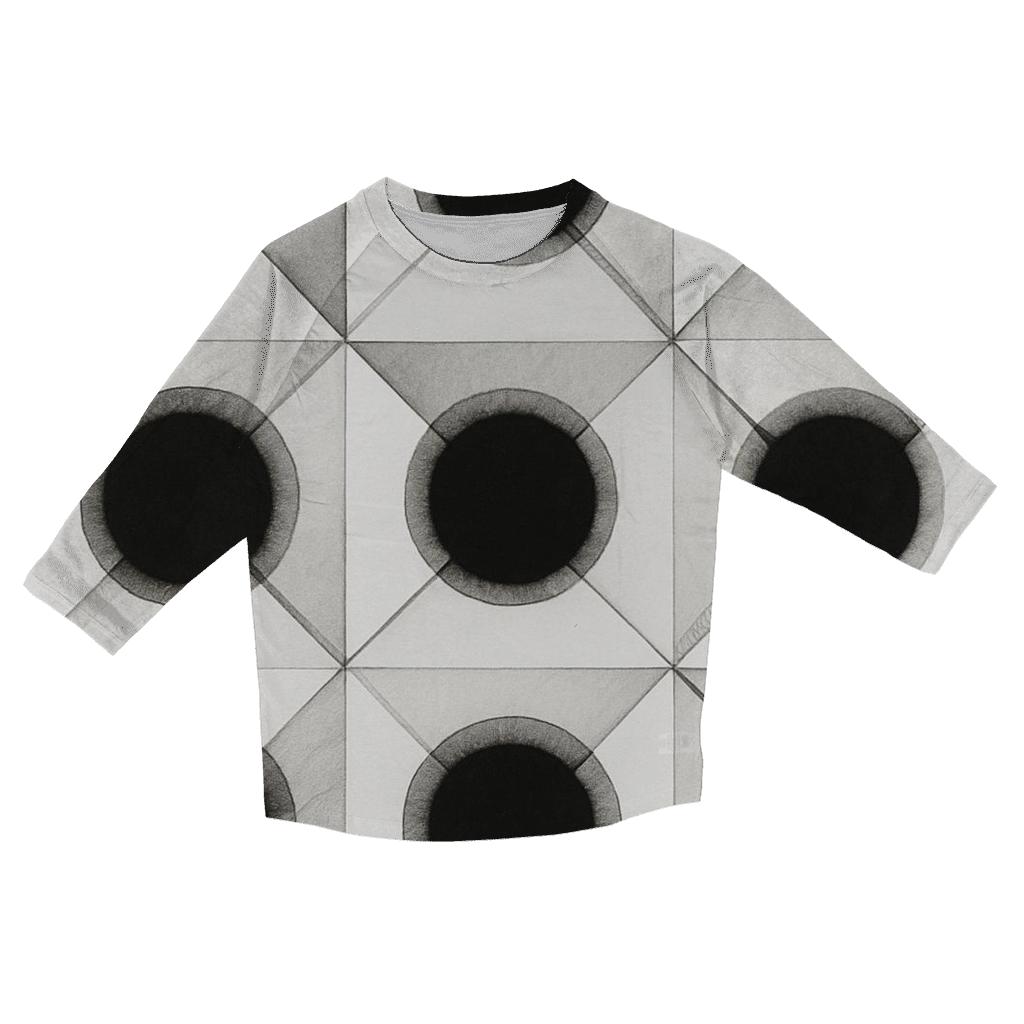 Crystal Filter Grid casual three quarter sleeve shirts