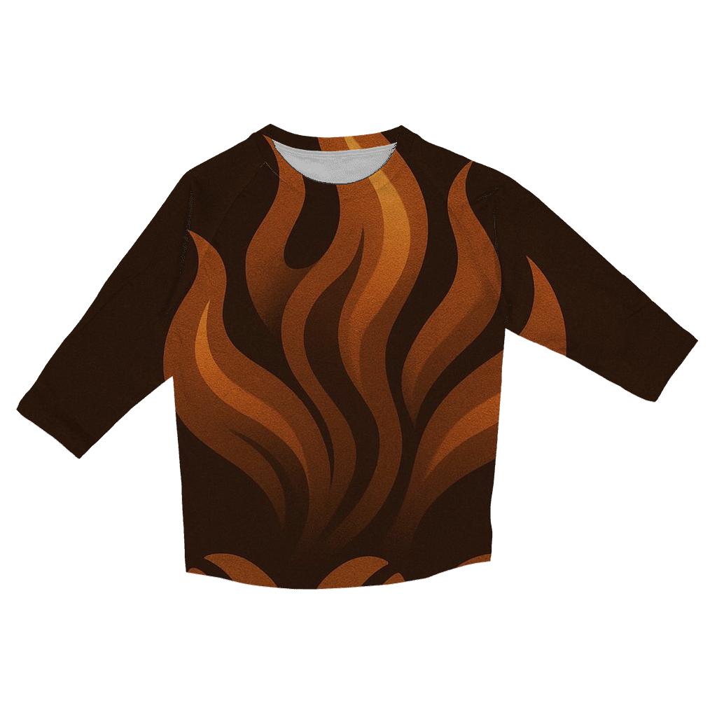 Copper Roast Flame custom 3/4 sleeve shirts
