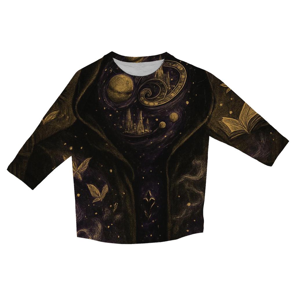 Oracle Of Shuffled Worlds trendy 3/4 sleeve tops