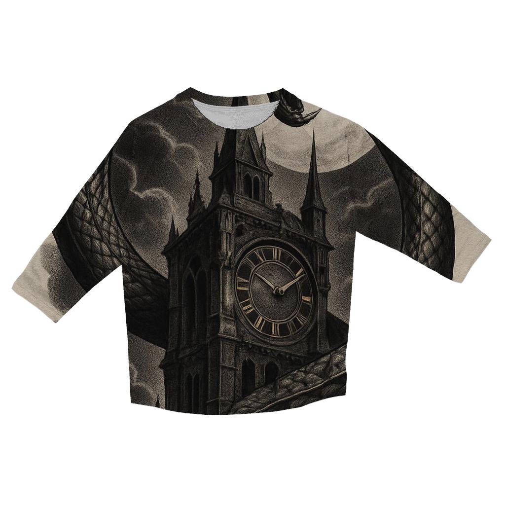 Clocktower Eclipse Ouroboros custom 3/4 sleeve shirts