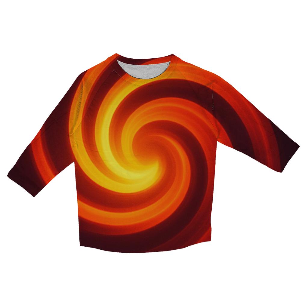 Solar Flare Ribbon custom 3/4 sleeve shirts