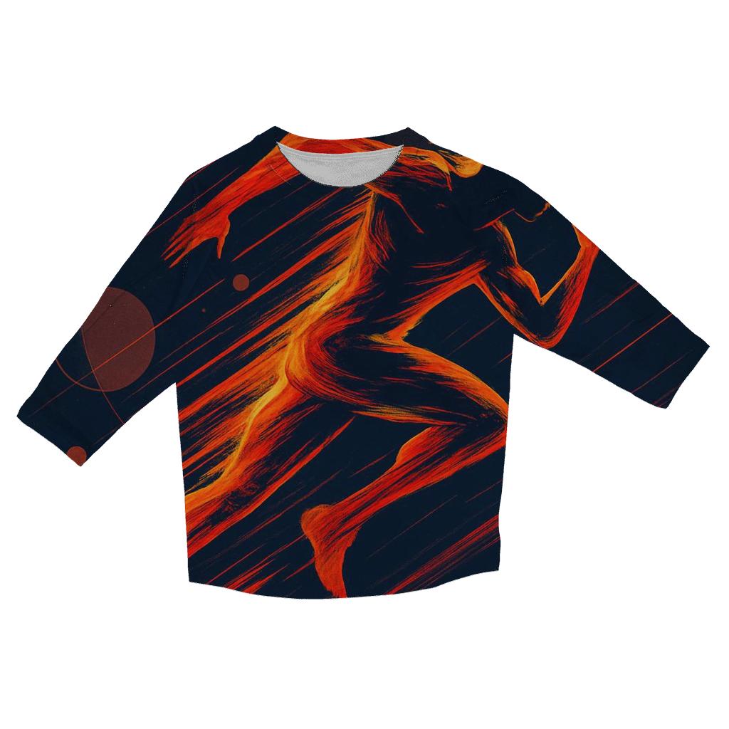 Solar Flare Sports Motion stylish quarter sleeve tops