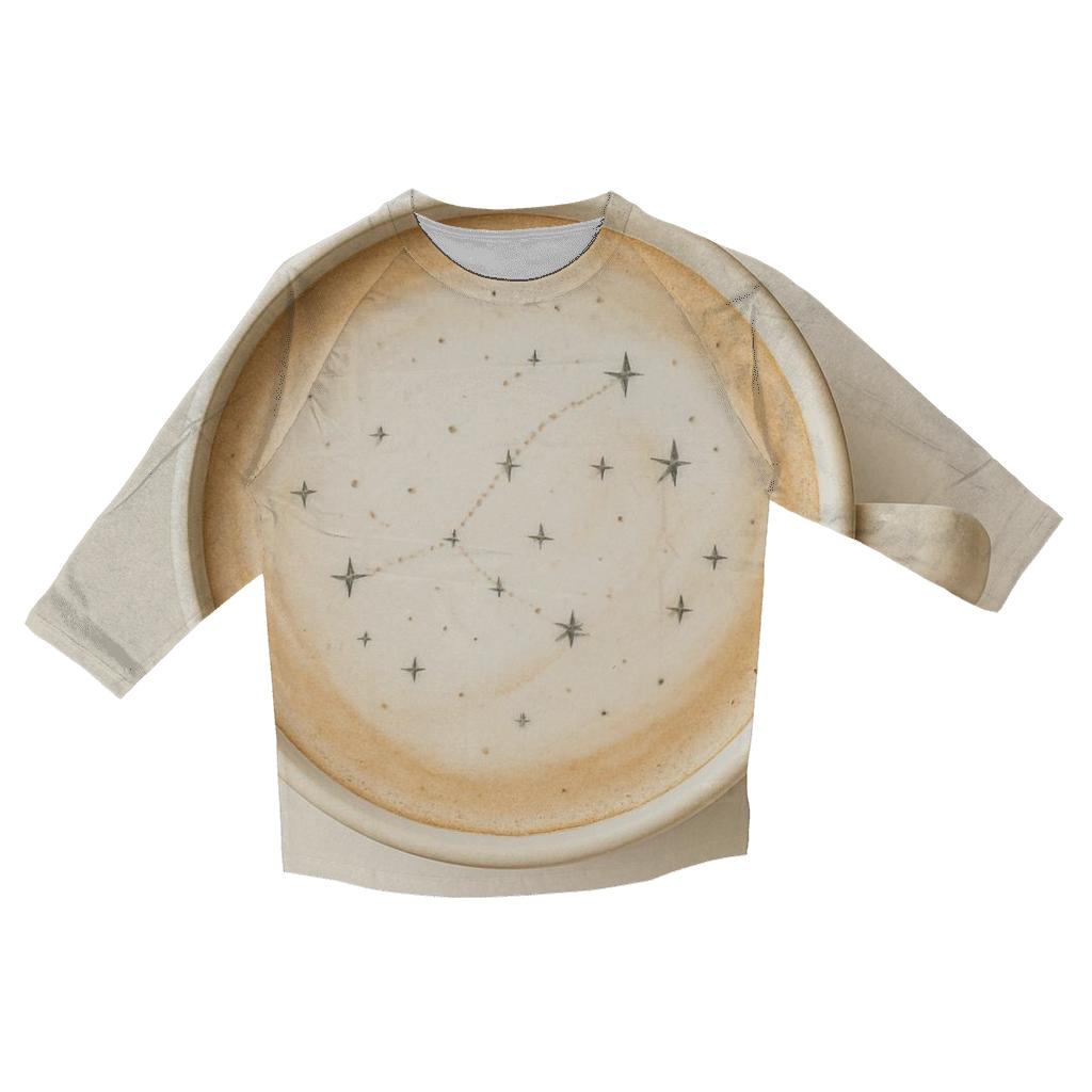 Ivory Latte Constellation stylish quarter sleeve tops
