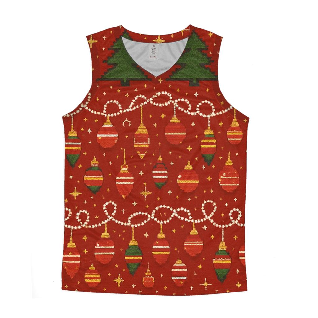 Tangled Tinsel Forest Bands Design casual summer tank tops
