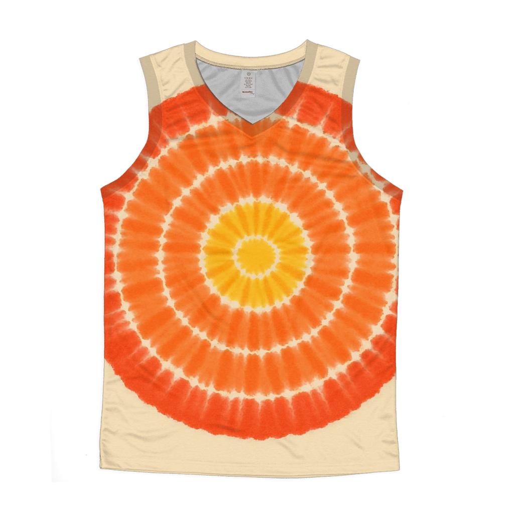 Citrus Bullseye Burst sports performance tank tops