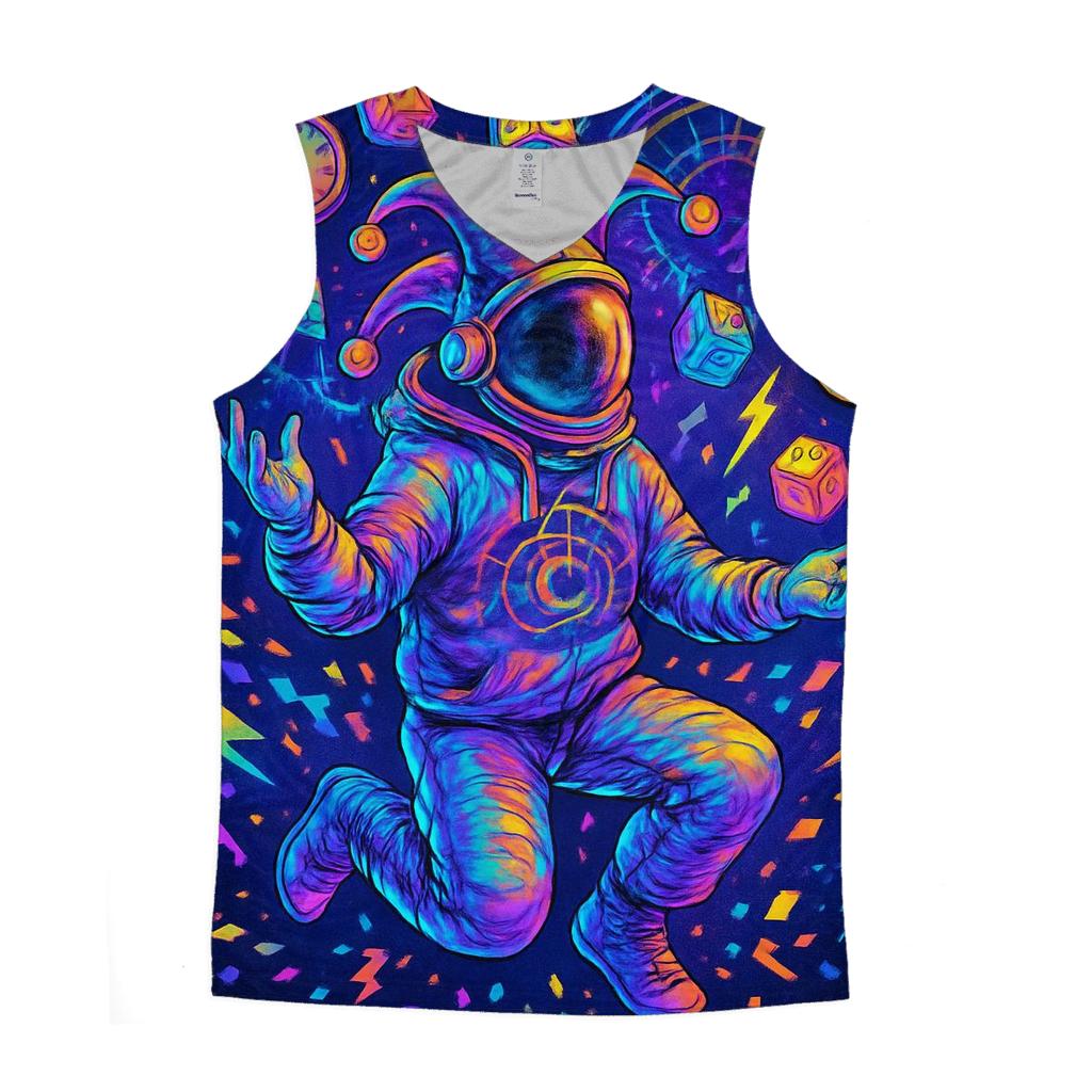 Chaotic Constellation Carnival personalized athletic tanks