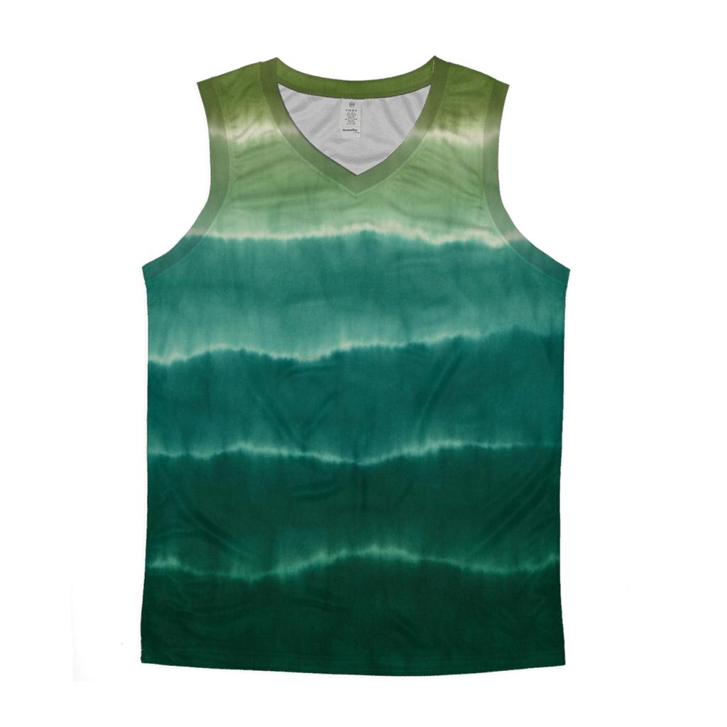Forest Horizon Stripes personalized athletic tanks