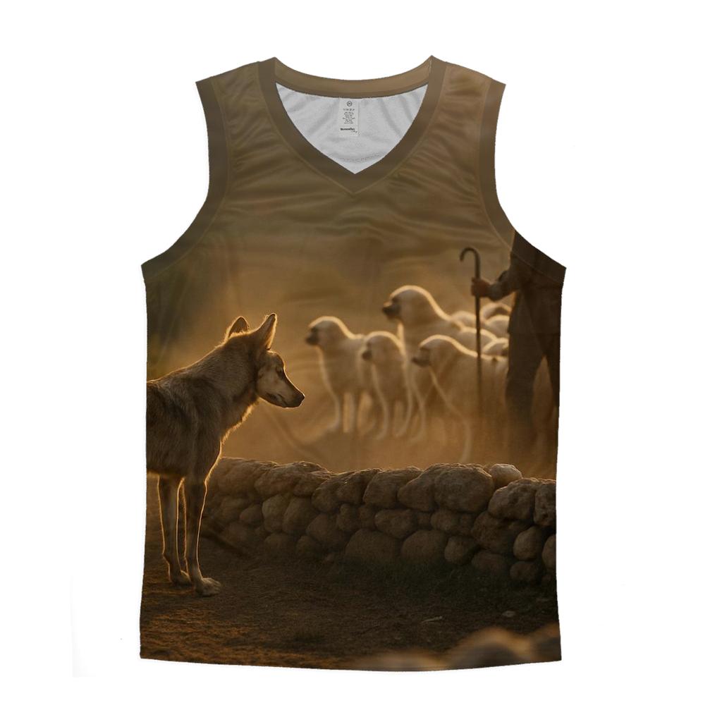 Wolf And Shepherd Flock Negotiation casual summer tank tops