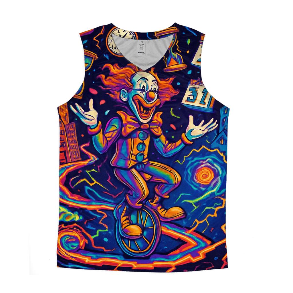 Clown Of Colliding Timelines trendy fitted tank tops