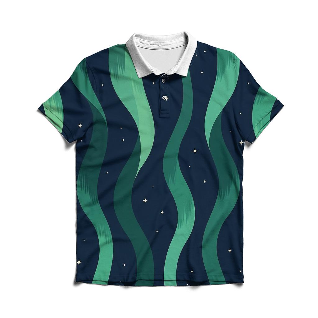 Aurora Ribbon Lattice designer slim fit polos