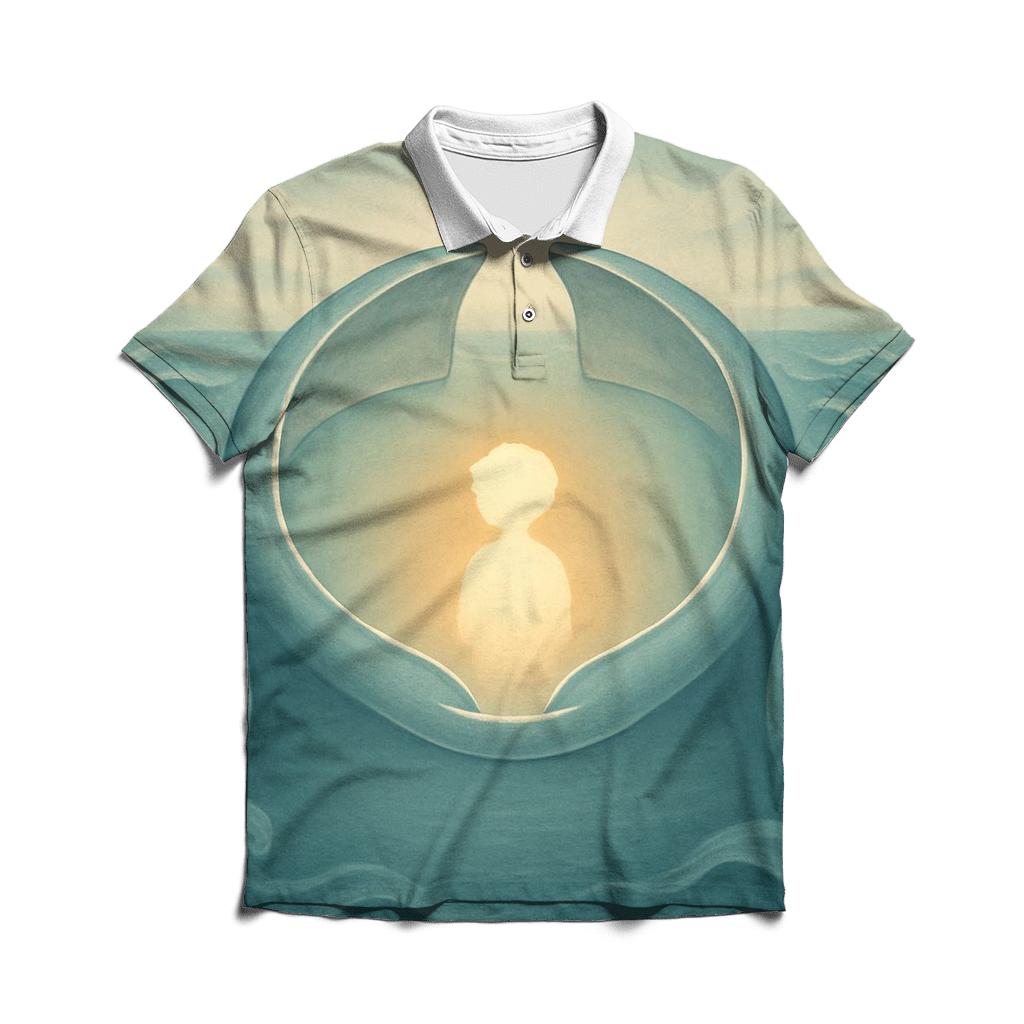 The First Harbor Of A Restless Heart embroidered polo tops