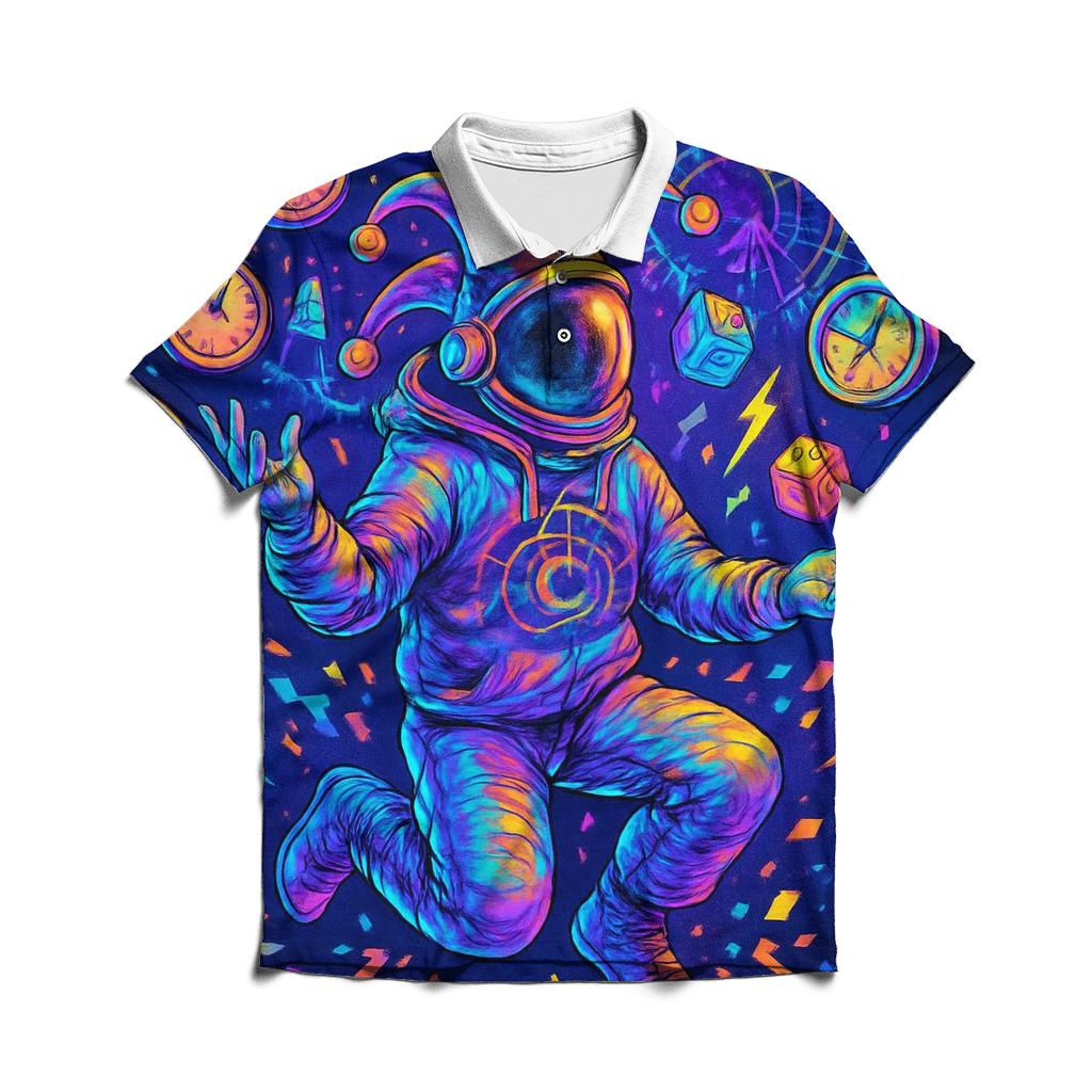 Chaotic Constellation Carnival casual sports polo shirts