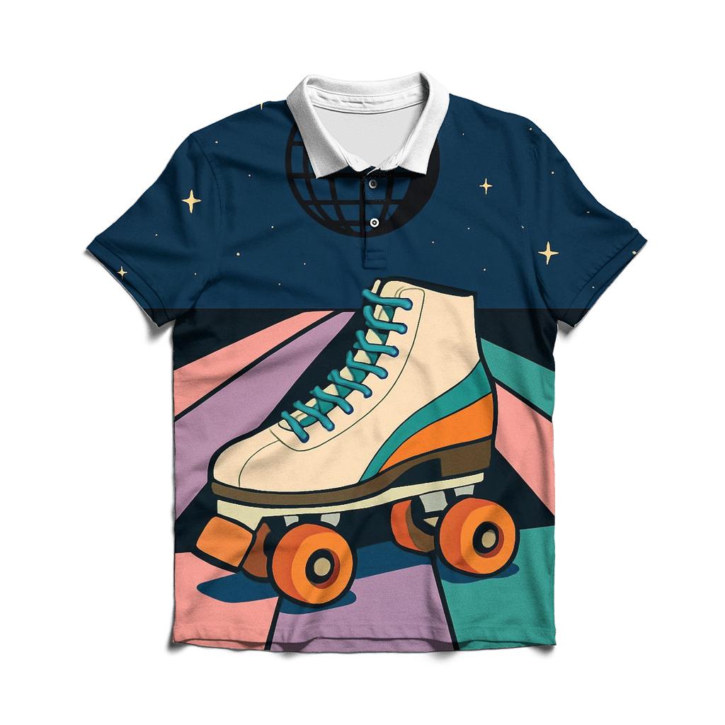 Starlight Roller Rink Dreams custom polo shirts
