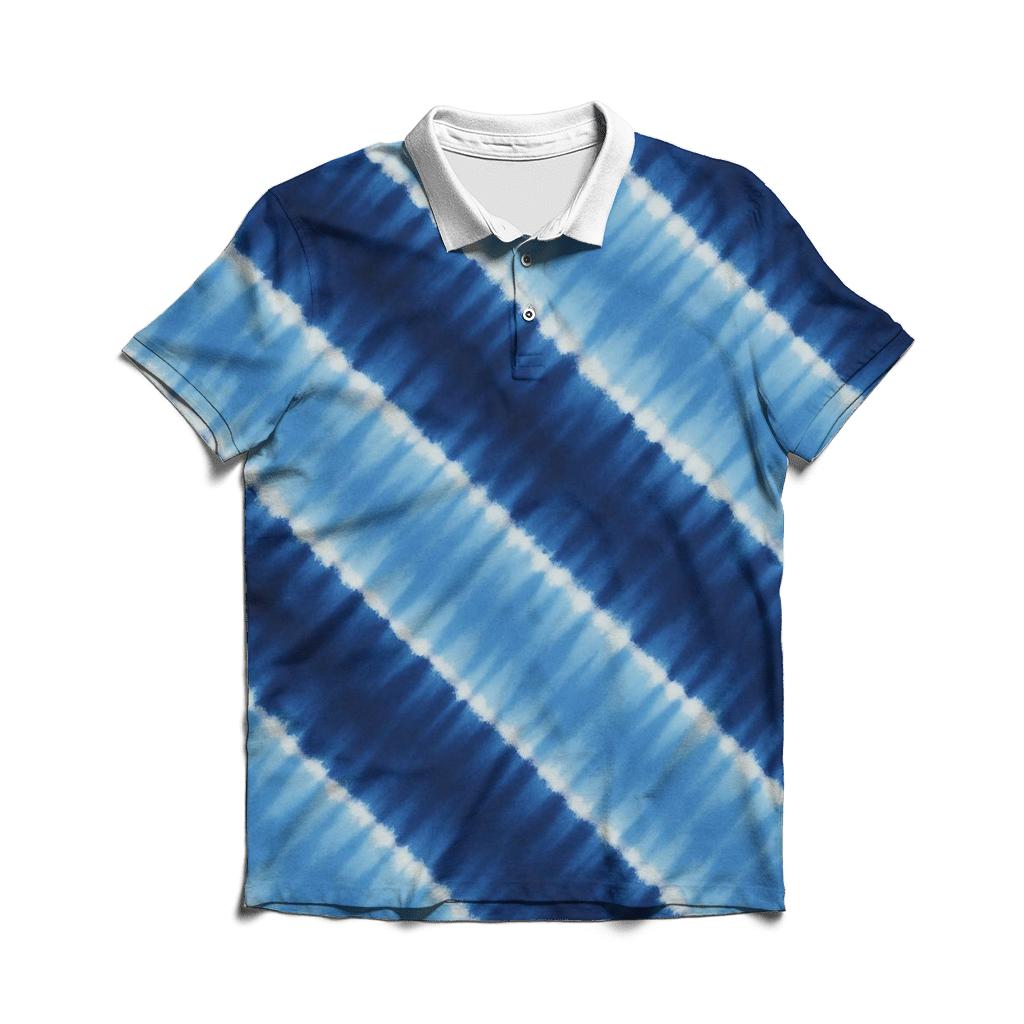 Indigo Arashi Cascade branded logo polo shirts