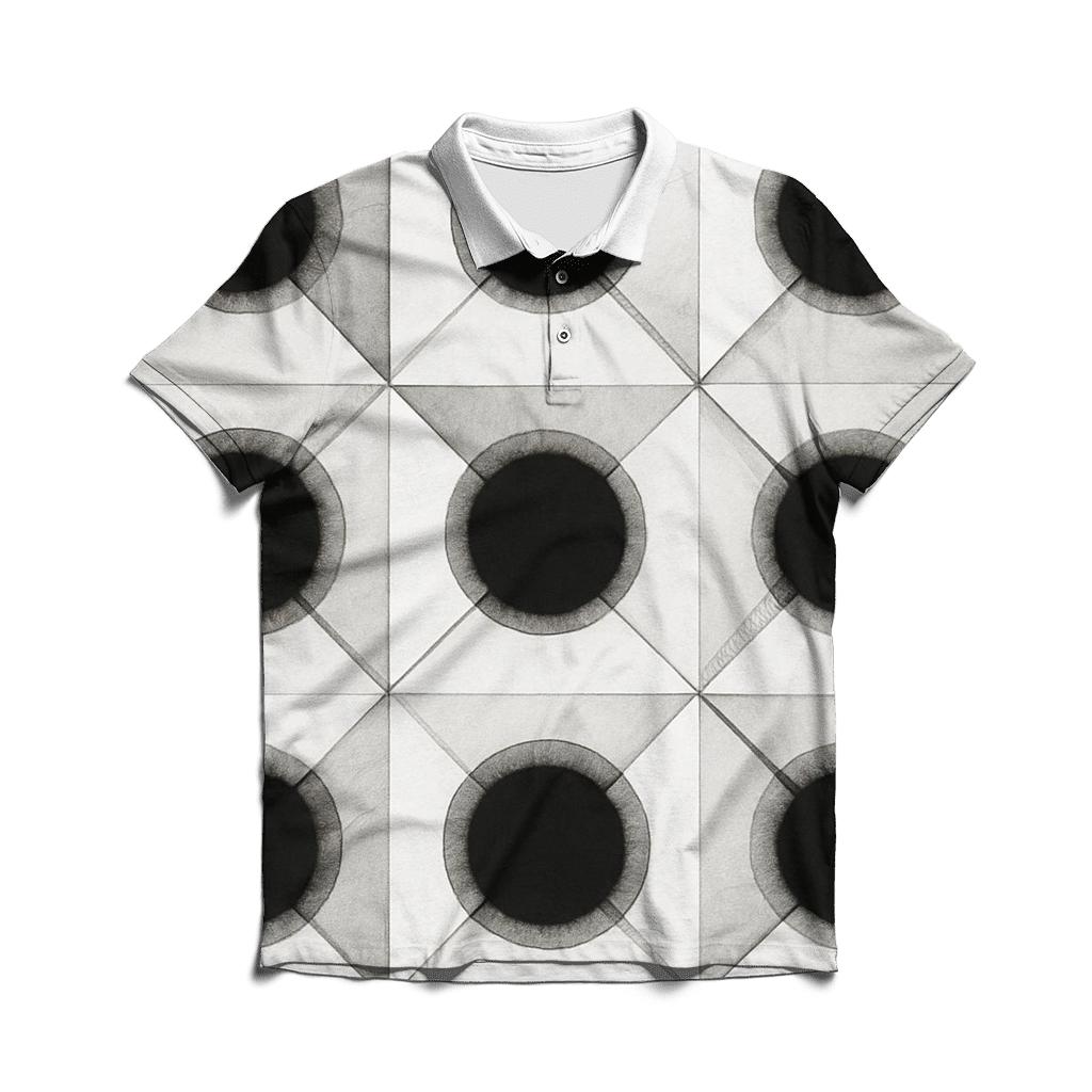 Crystal Filter Grid casual sports polo shirts