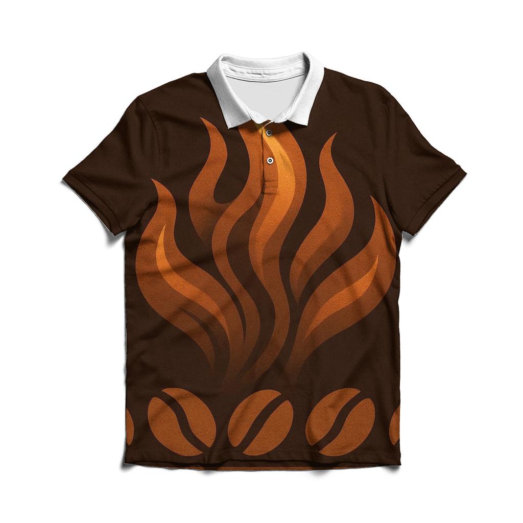 Copper Roast Flame personalized polo shirts