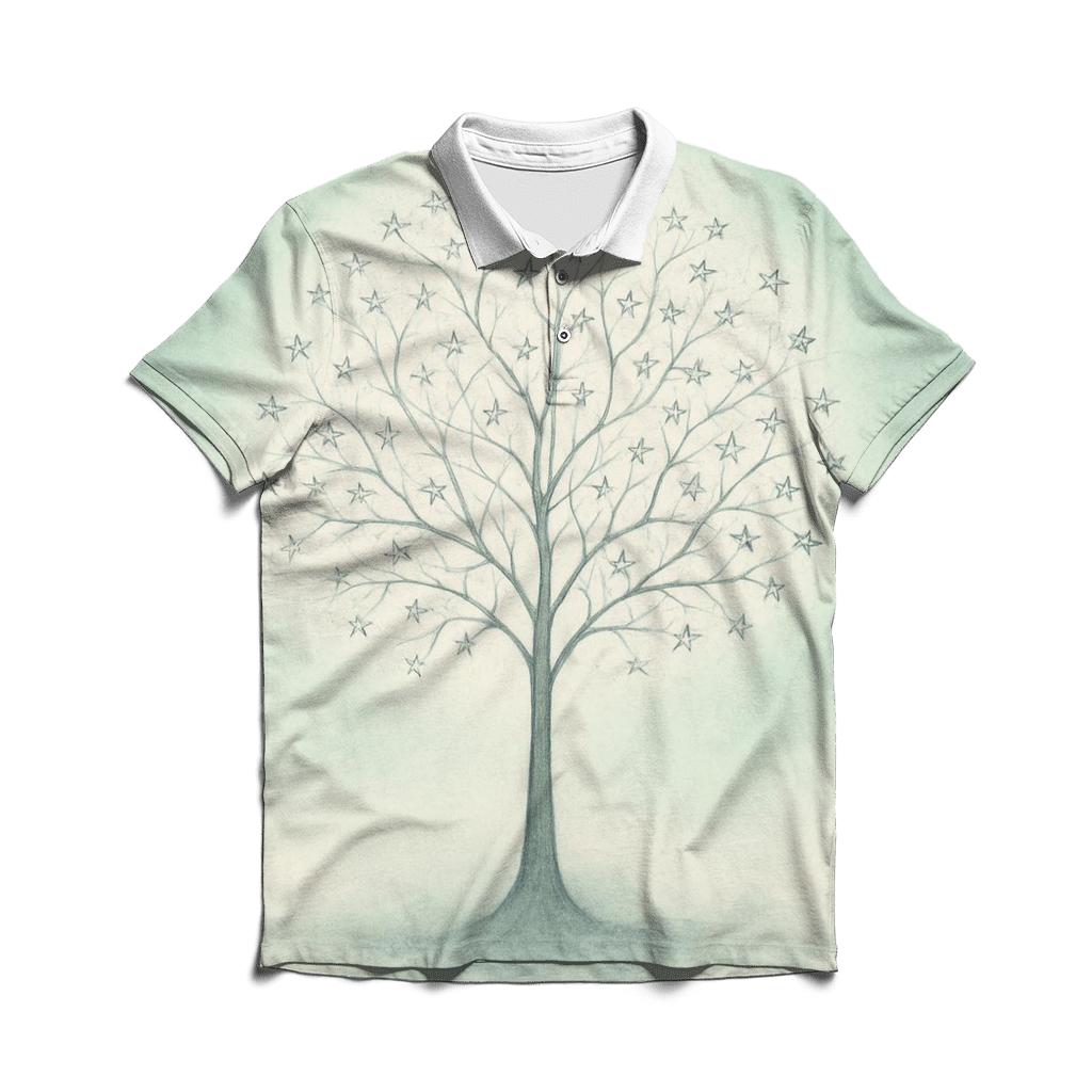 Tree Of Quiet Whispers stylish collar polo tees