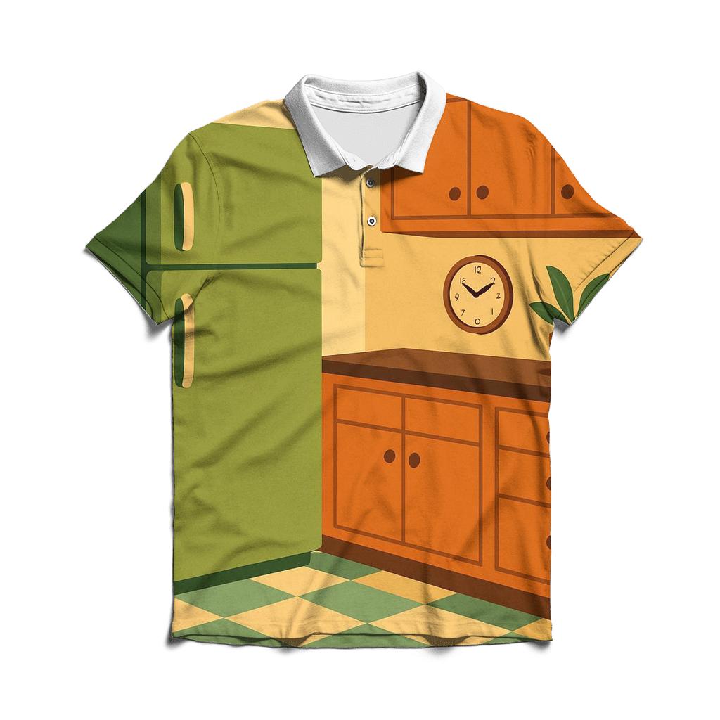 Retro Kitchen Checkerboard Charm classic pique polos