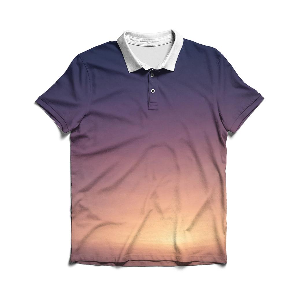 Galactic Dawn Wash casual sports polo shirts