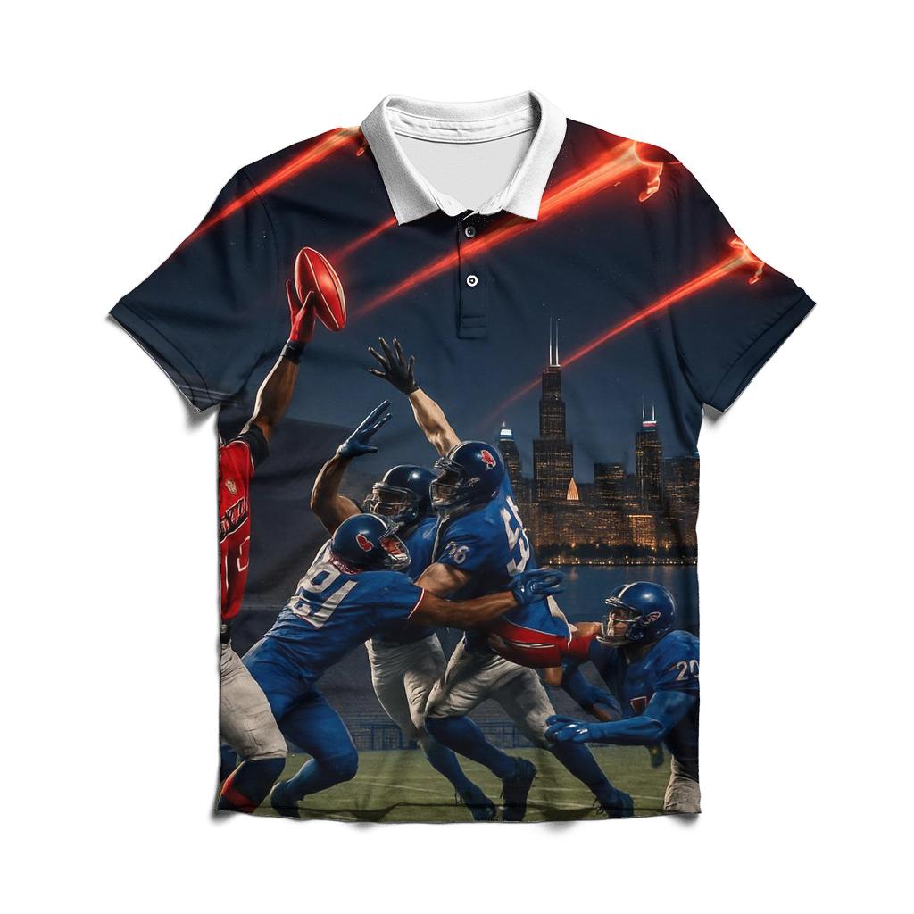Tomahawk Air Raid At Soldier Field embroidered polo tops