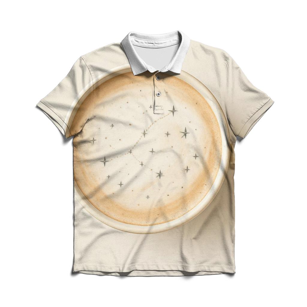 Ivory Latte Constellation custom polo shirts