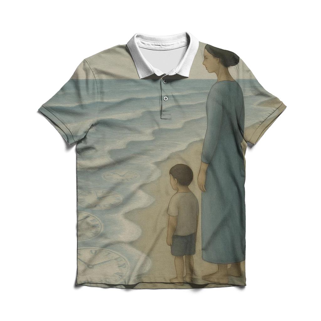 Her Patience As The Tides Of Time stylish collar polo tees