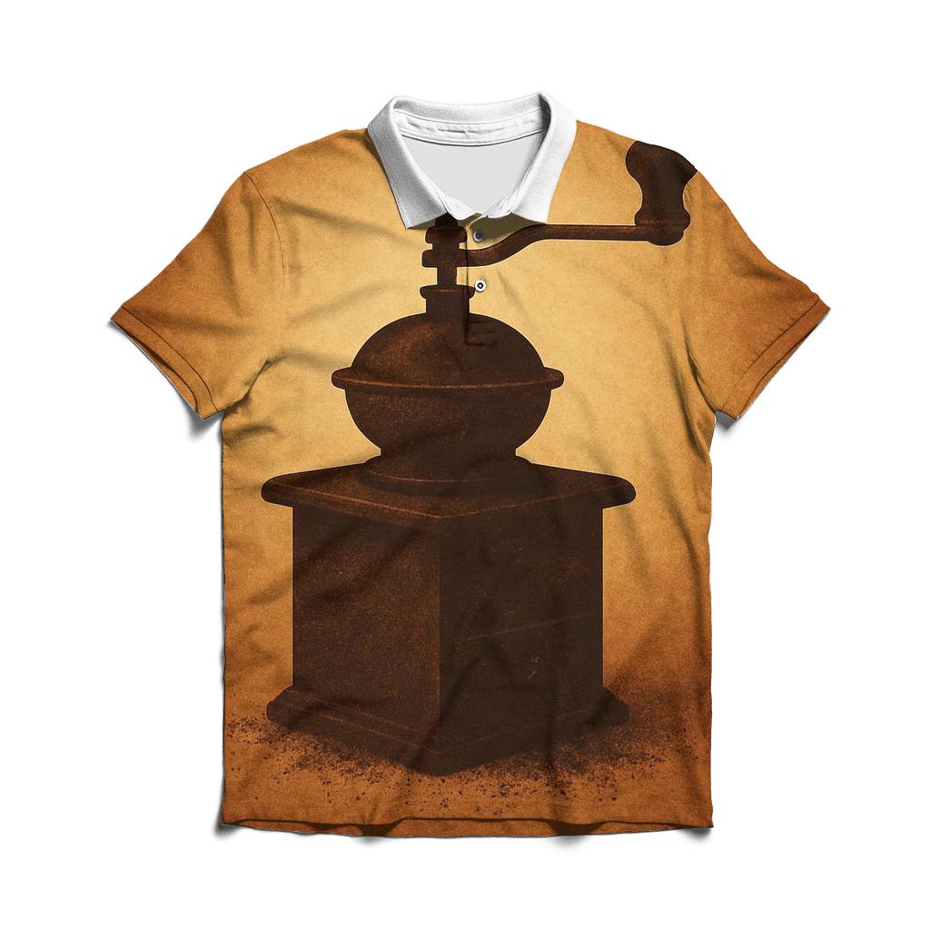 Bronze Mill Silhouette embroidered polo tops