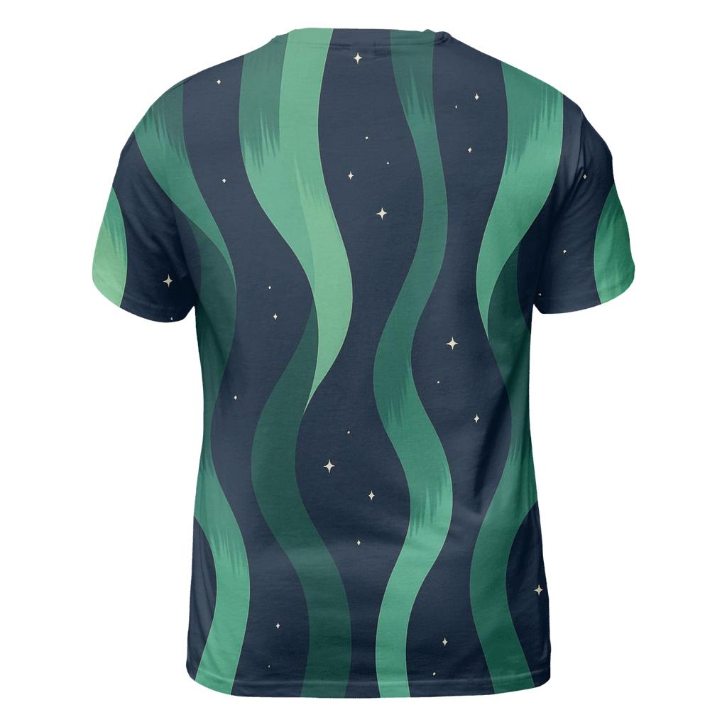 Aurora Ribbon Lattice creative print fashion shirts