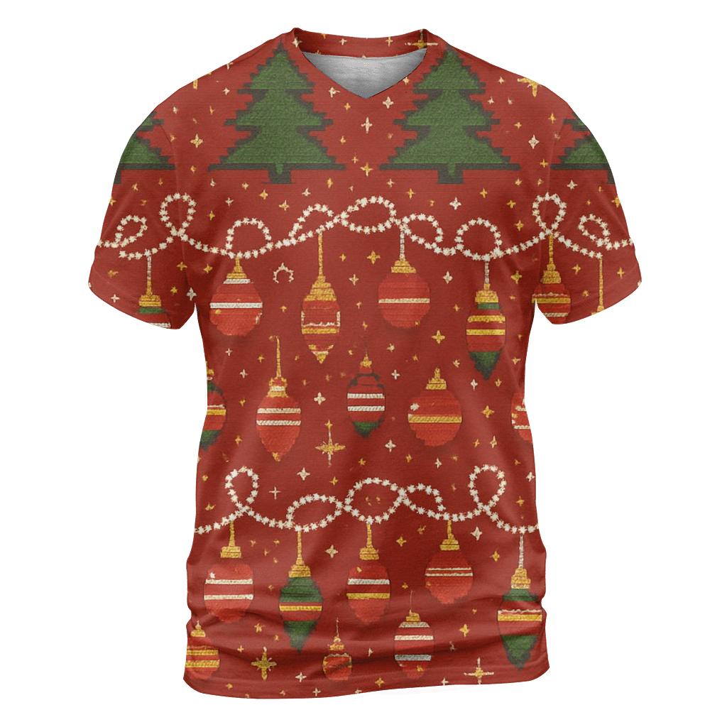 Tangled Tinsel Forest Bands Design custom all-over print shirts