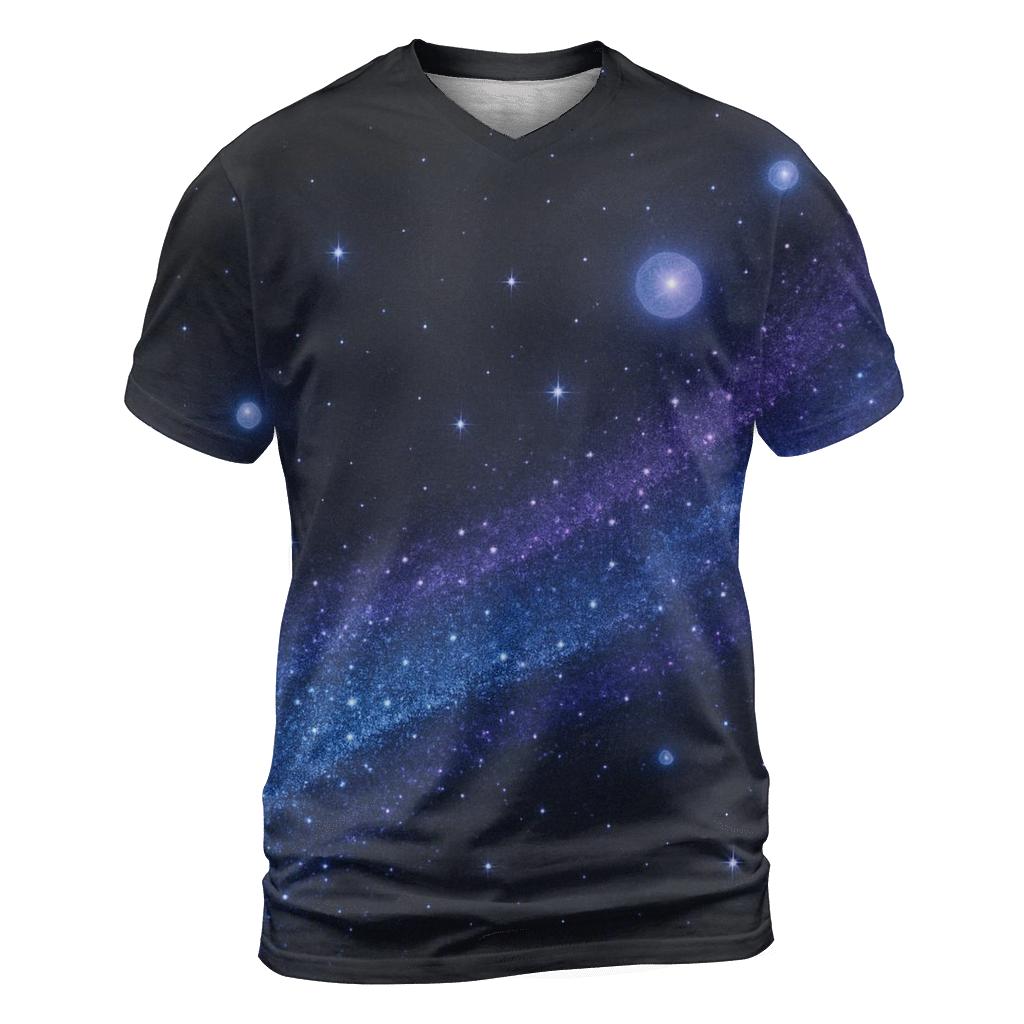 Celestial Glitter Tide creative print fashion shirts