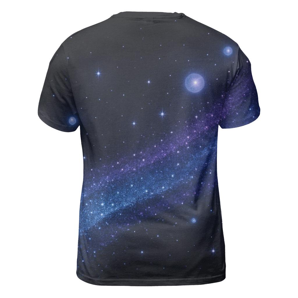 Celestial Glitter Tide creative print fashion shirts