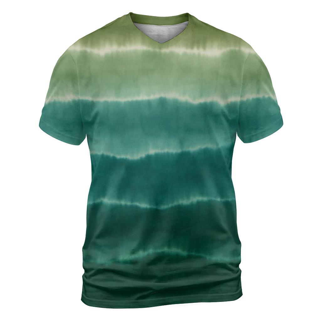 Forest Horizon Stripes creative print fashion shirts