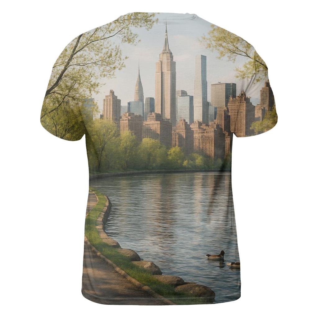 Bronx River Park View Of Midtown Towers custom all-over print shirts