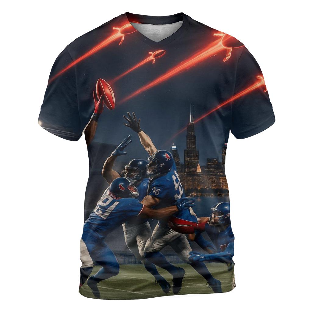 Tomahawk Air Raid At Soldier Field designer pattern shirts