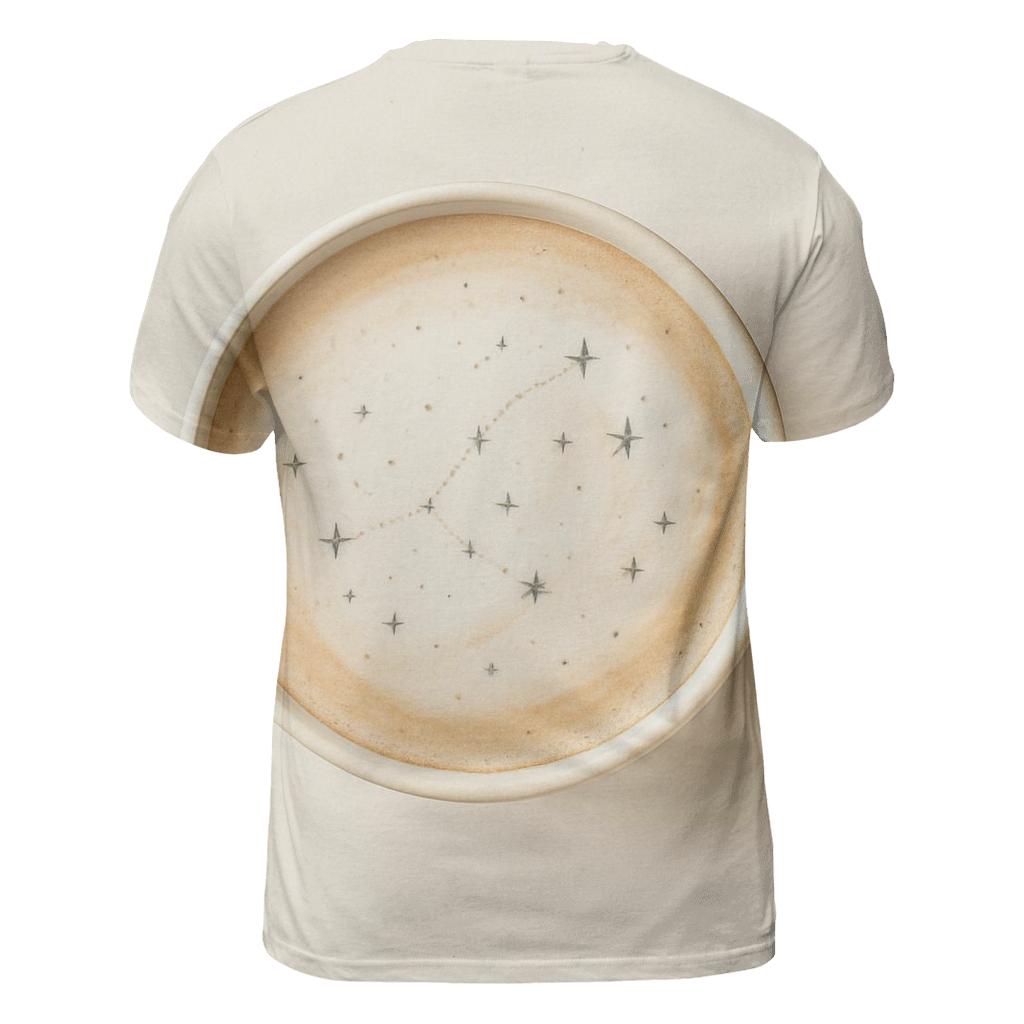 Ivory Latte Constellation vibrant all-over design tees
