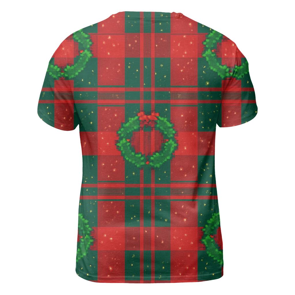 Holly Crown Confetti Plaid Design trendy printed shirt styles