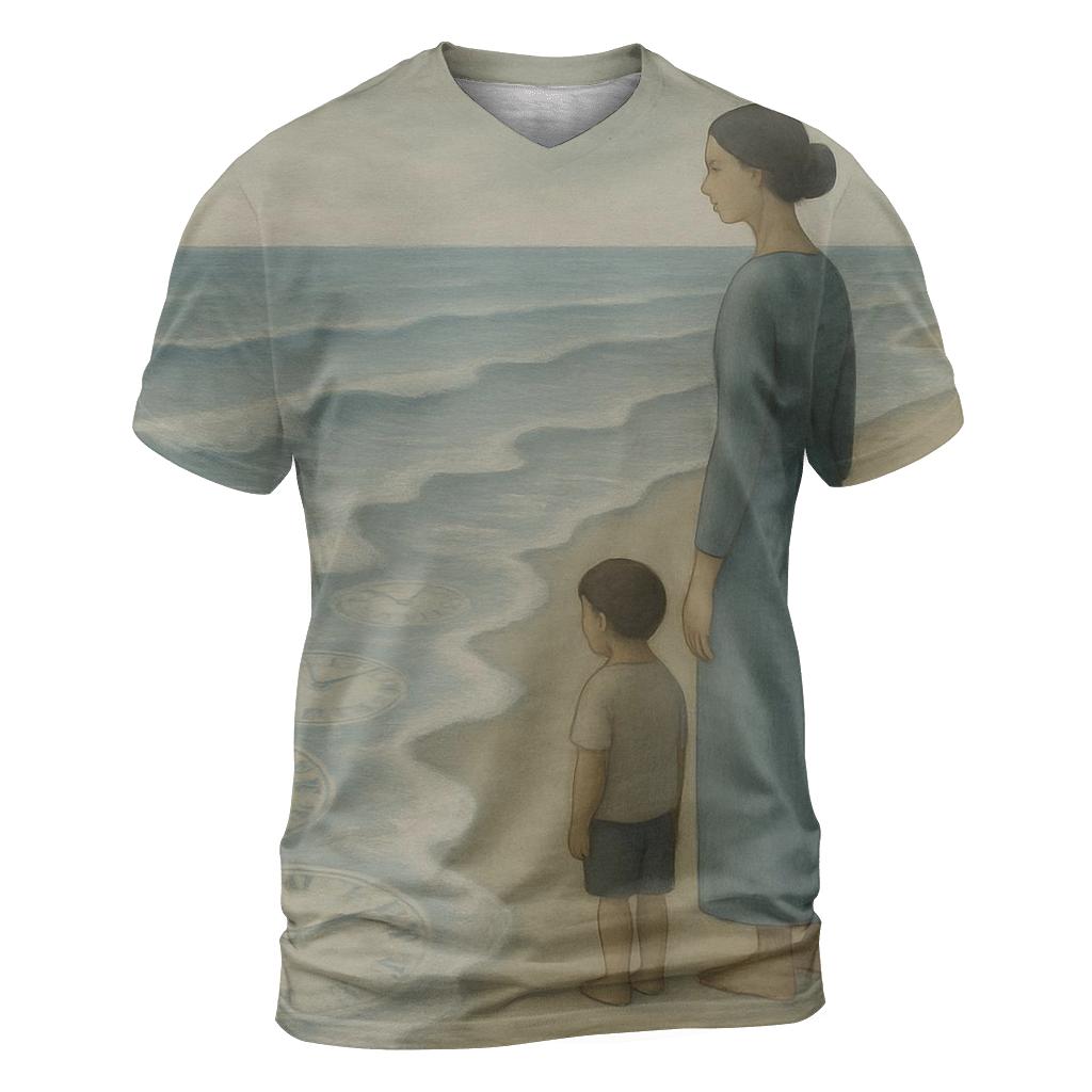 Her Patience As The Tides Of Time designer pattern shirts