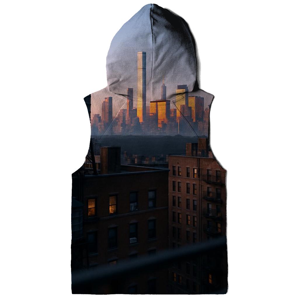 Harlem Sunrise Over Midtown Silhouettes premium hoodies