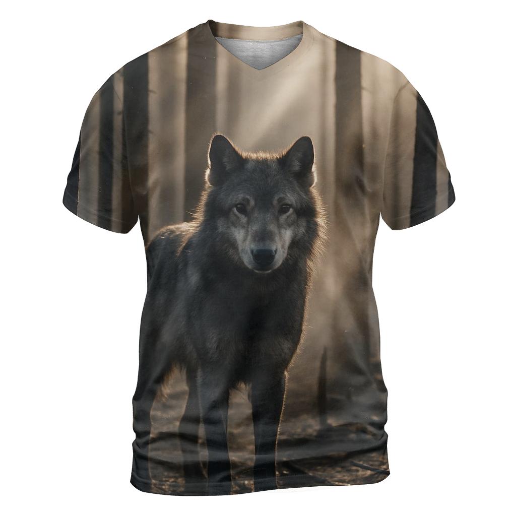 Burnt Forest Sentinel Wolf personalized full print shirts